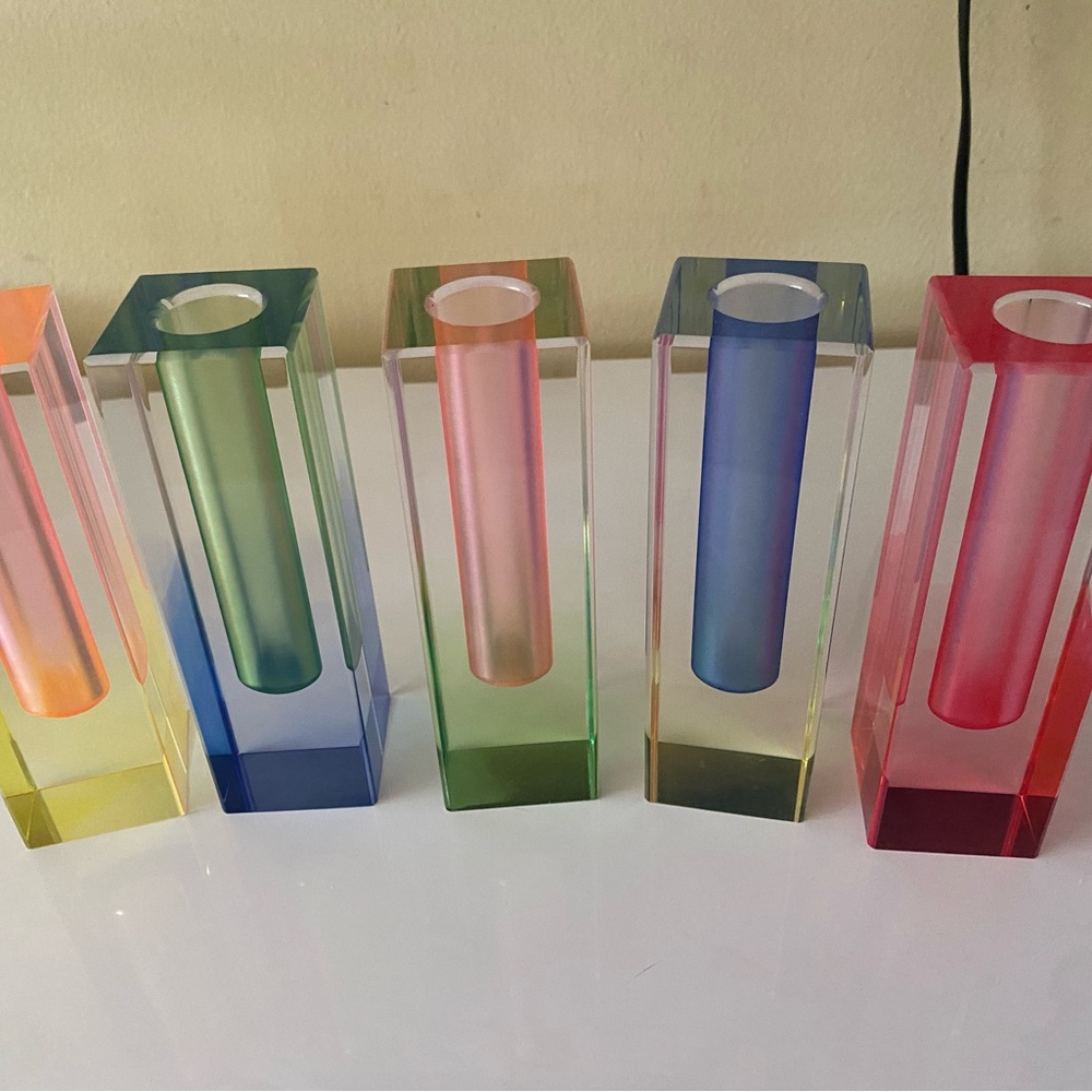 Colorful Acrylic Vase Set